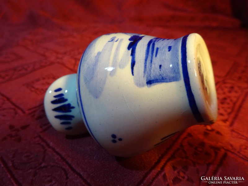 Dutch porcelain, hand-painted jug, height 7 cm. He has!