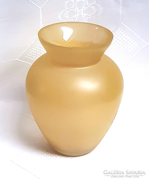 4054 - Yellow opal glass vase