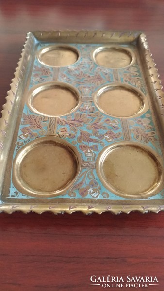 Copper glasses with tray