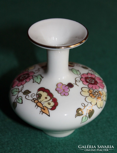 Small vase with butterfly pattern by Zsolnay