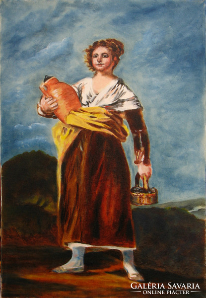 Moona - Korsós lány GOYA festményének másolata