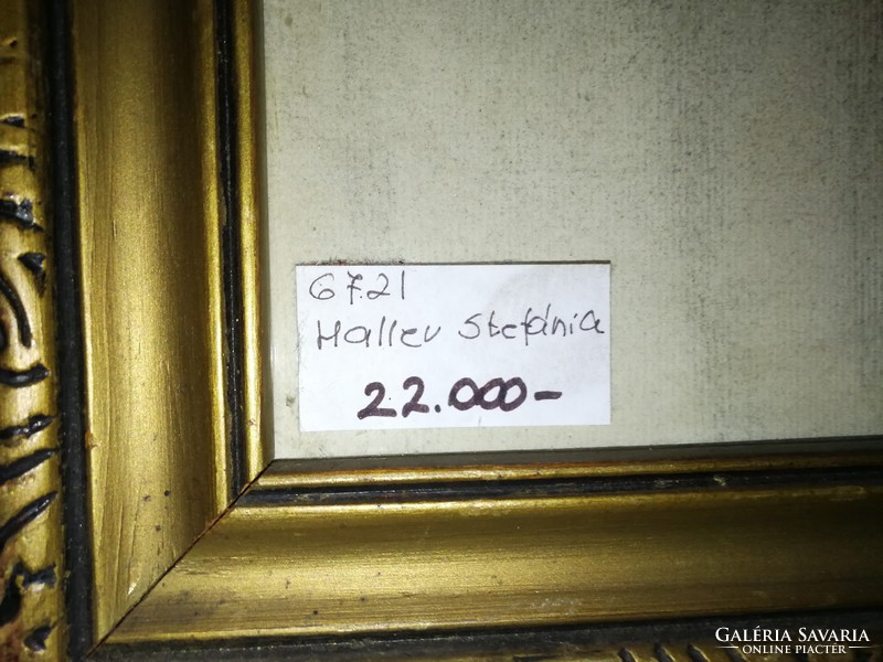 Haller Stefánia rajz, szénrajz, portré jó kvalitású mutat darab, jó nevű művész.