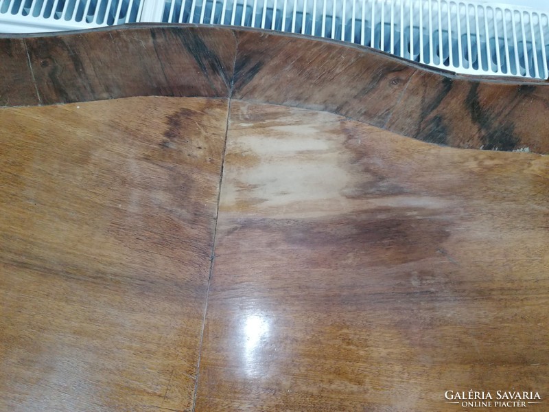 Antik szalon asztal, felújítás előtti állapotban