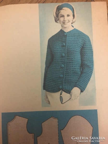 Kötött és horgolt ruhák színe-java -1960-70-es évekbeli magazin