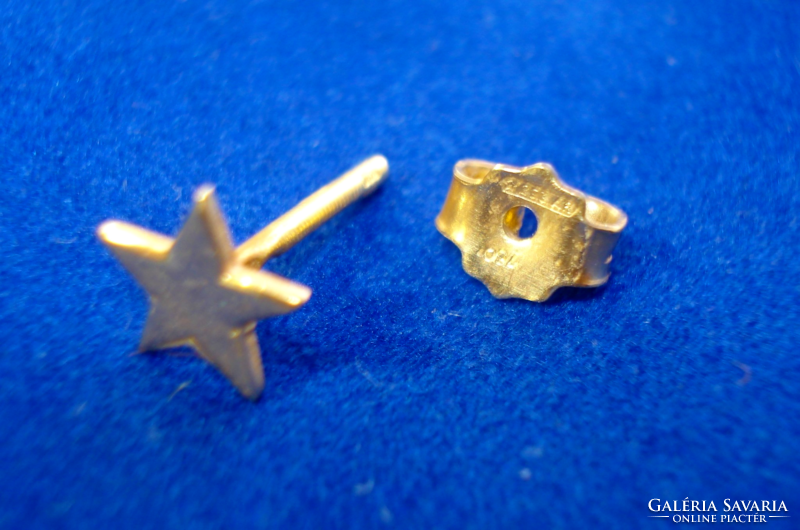 Arany, csillag alakú fülbevaló pár (18K)