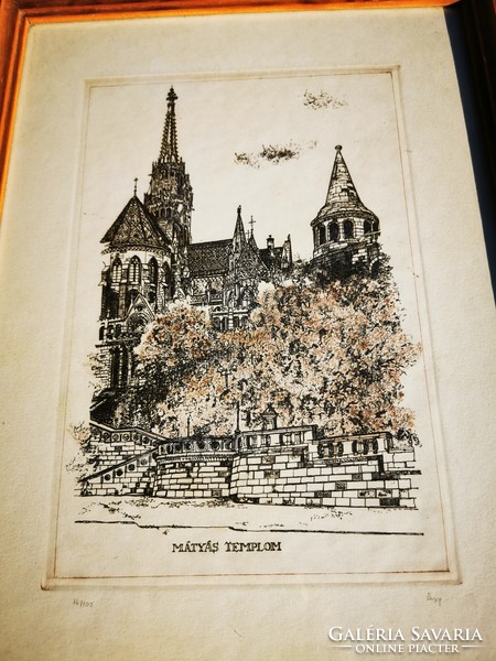 Matthias Church, etching