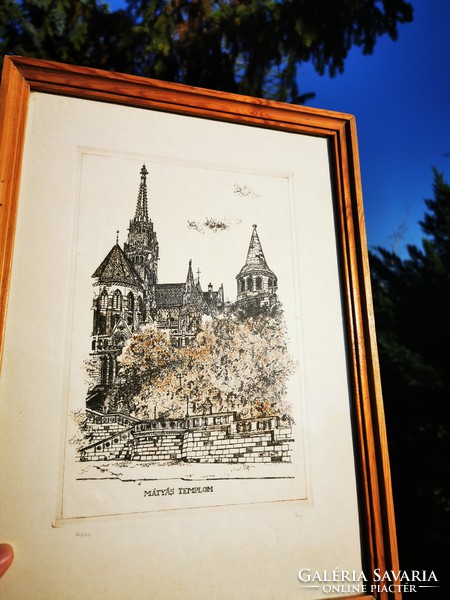 Matthias Church, etching