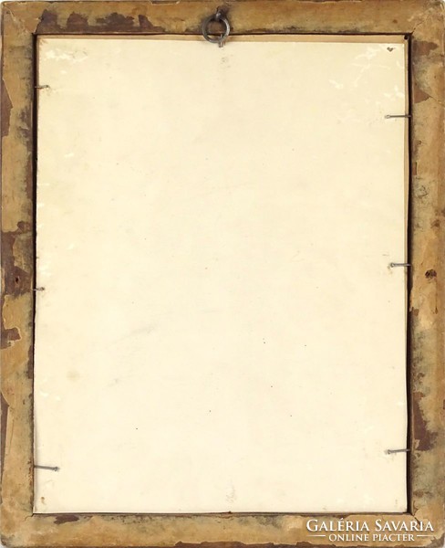 1C738 Antik vágható aranyozott faragott képkeret 28 x 22 cm