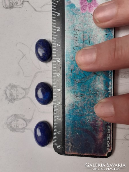 Wonderful lapis lazuli cabochons 11x17mm