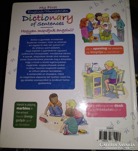 Dictionary of sentences, gyerek képes angol szótár, ajánljon!
