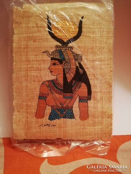 Eredeti egyiptomi kézzel festett papirusz