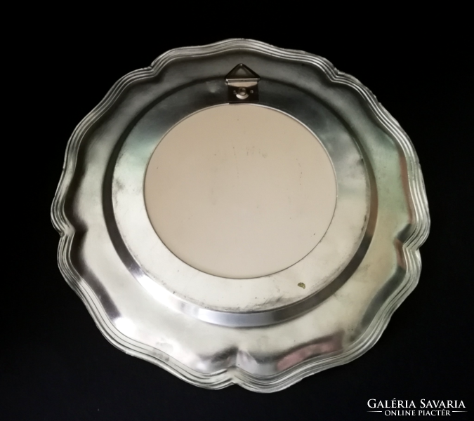 Porcelain inlaid tin wall ornament bowl