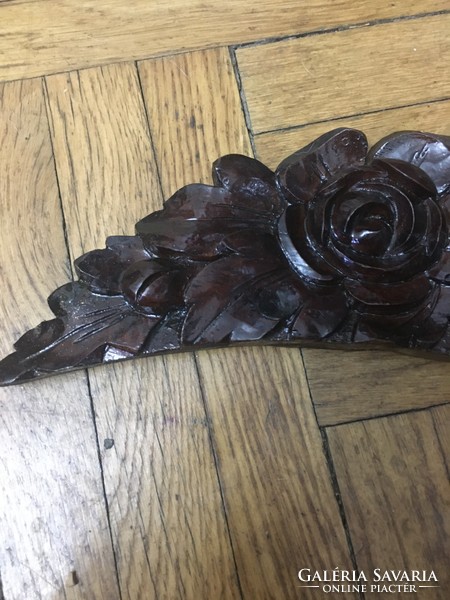 Meseszép Barokk Rózsás kézi faragású bútordísz