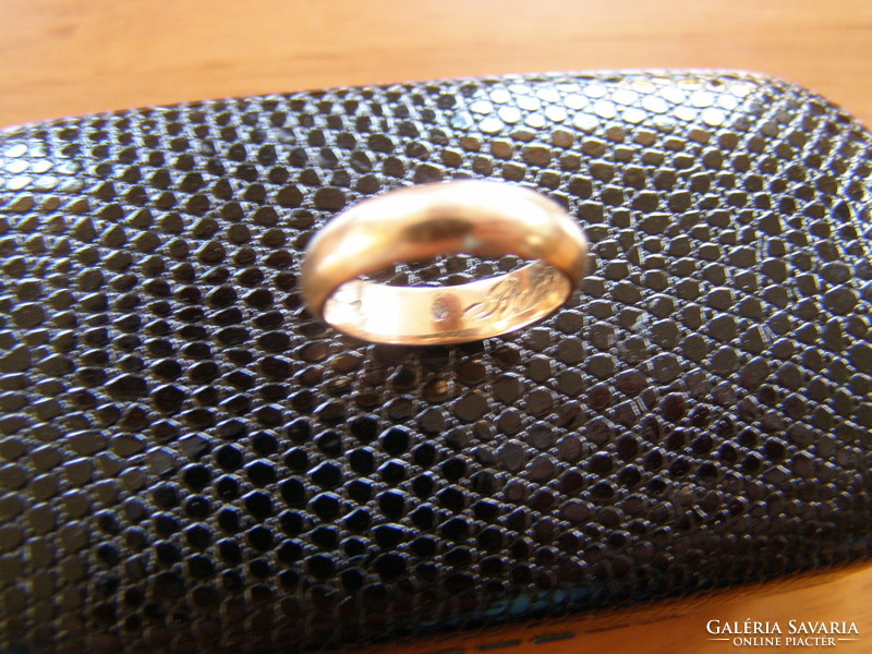 ANTIK ARANY karikagyűrű, 1926-as dátum,  magyar fémjel
