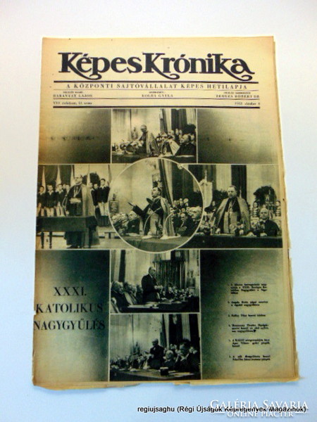 1943 10 8  /  XXXI. KATOLIKUS NAGYGYÜLÉS    /  Képes Krónika  /  Ssz.:  17785