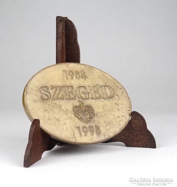 1C749 Kligl Sándor : Szeged bronz plakett 1498