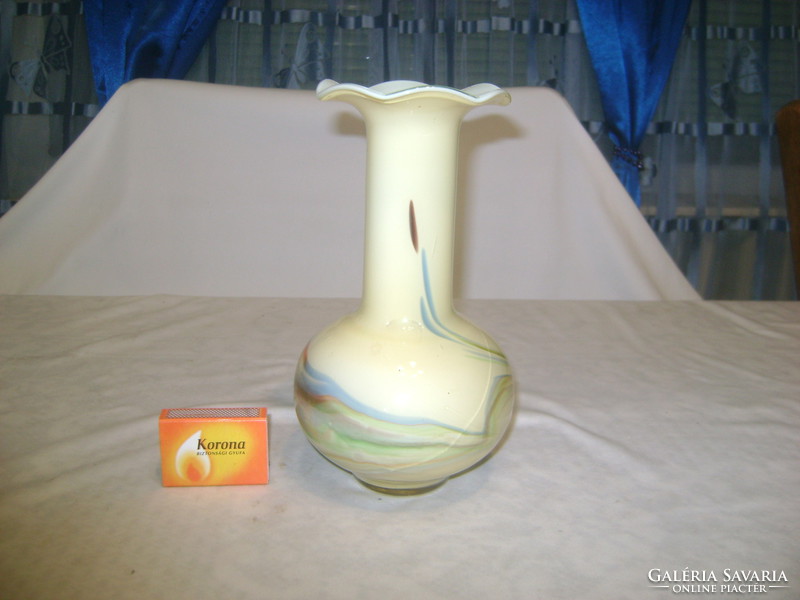 Régi vintage üveg váza - sérült