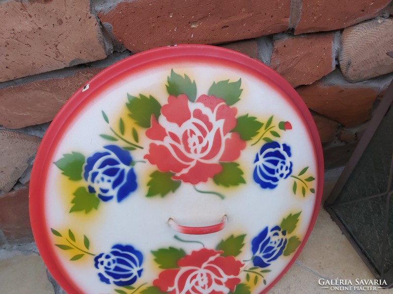 Beautiful rare enamel floral, rosy cover, nostalgia, collectible beauty.
