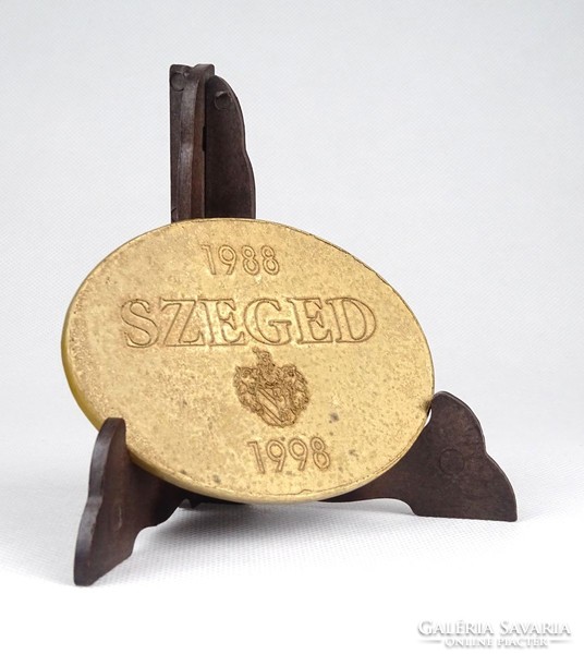 1C751 Kligl Sándor : Szeged bronz plakett 1498