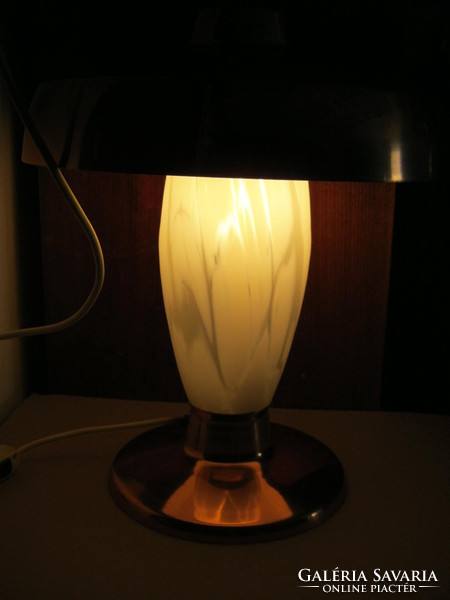 Réz lámpa üveg búrával