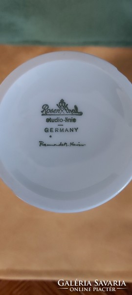 Snow white rare Rosenthal porcelain vase