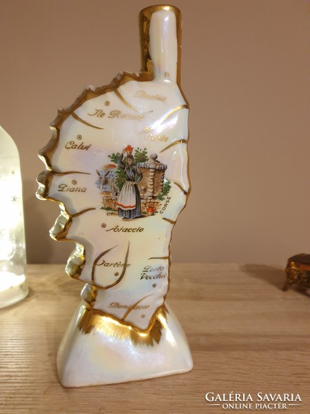 Porcelán díszüveg , irizáló francia porcelán üveg,szobor eladó!