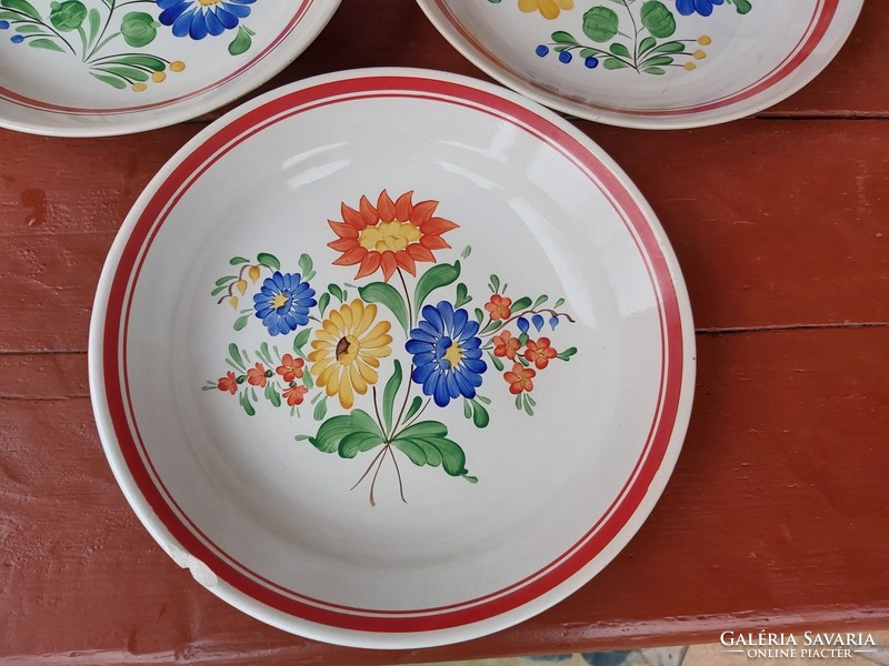 Granite floral wall plate, wall plates, plate, collectible beauty