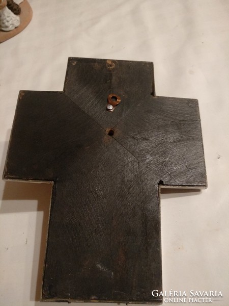 Antique bronze alloy crucifix, cross, amulet, recommend!