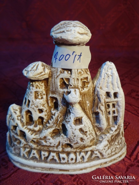 Plaster sculpture, Kapadokya monument, length 9, height 9.5 cm. He has!