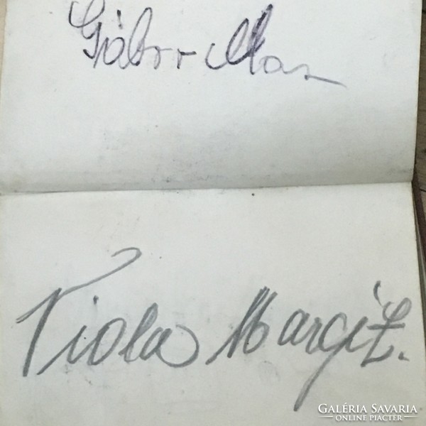 1927-es színművész autogramok Pesti Napló
