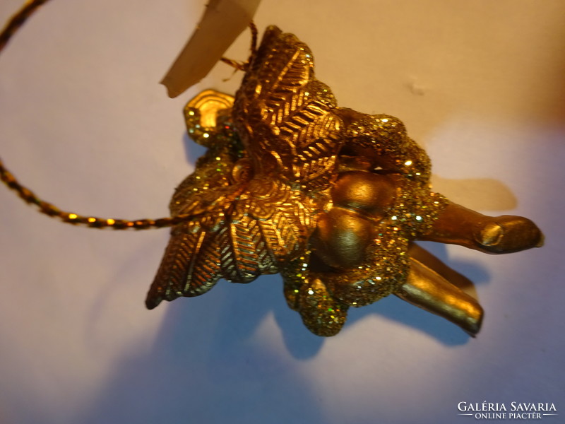 Golden angel, Christmas tree ornament, length 5 cm. He has!