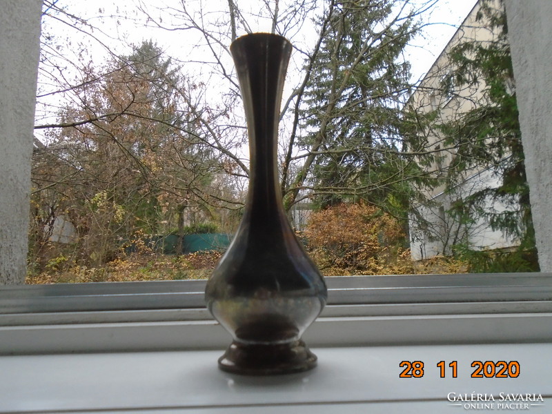 WMF EP COPPER GERMANY jelzéssel ezüstözött patinás váza
