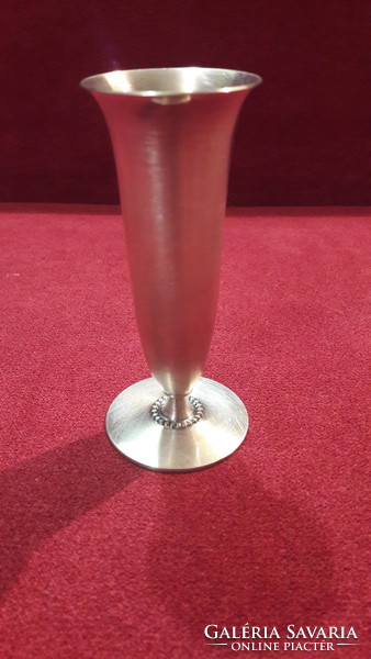 Silver-plated vase, violet vase