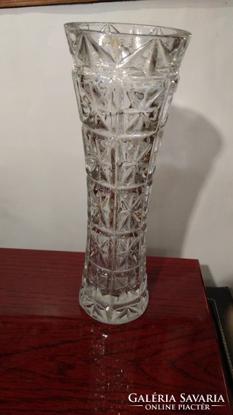 ​Üveg váza, 24 cm magasságú, hibátlan darab, lakberhez.
