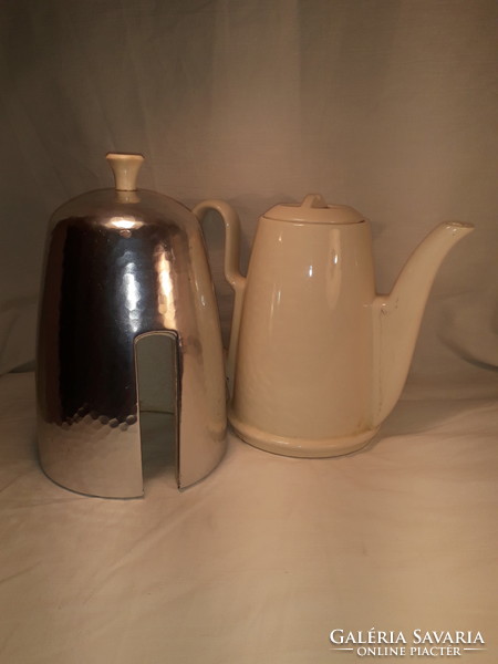 Antik art deco design thermo melegen tartó kávé tea kiöntő ritkaság