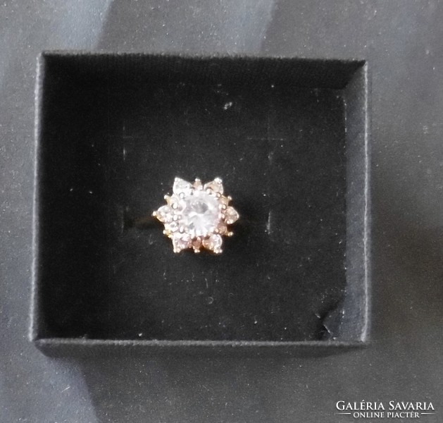 Zirconia stone, star-shaped ring