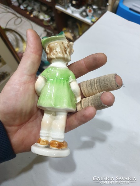 2db régi porcelán figura sérült 