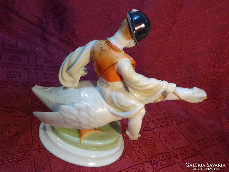 Herend porcelain figurine, goose matyi, height 20 cm. He has!