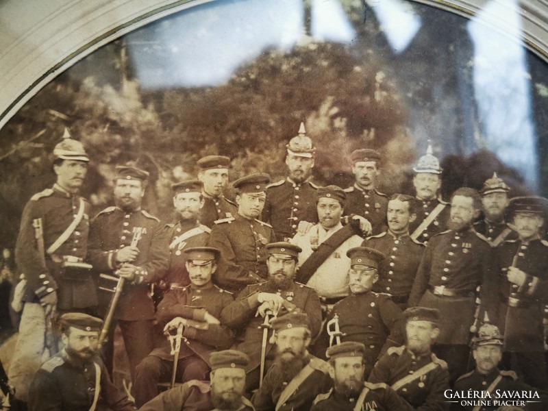 Antique photo, military group photo