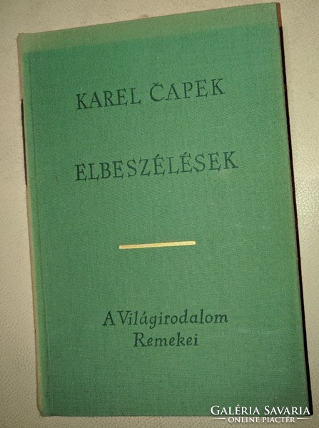 Karel Capek: Elbeszélések  1967