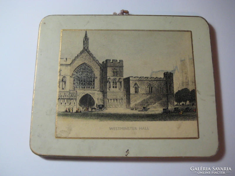 Westminster hall, mini picture, 11 x 9 cm, antique