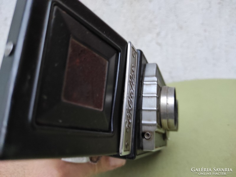 Különleges fényképezőgép,fémhàzas weltaflex Meyer-Optik típusú, objektív mozgatós, különleges gép