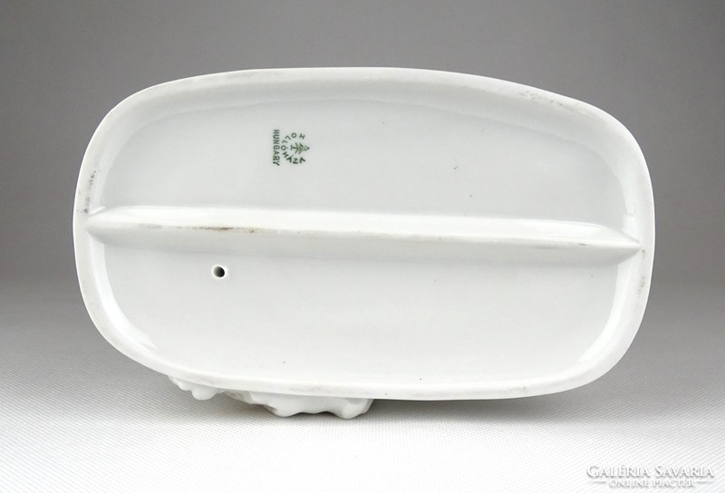 1C878 Régi nagyméretű Hollóházi porcelán agár 28 cm