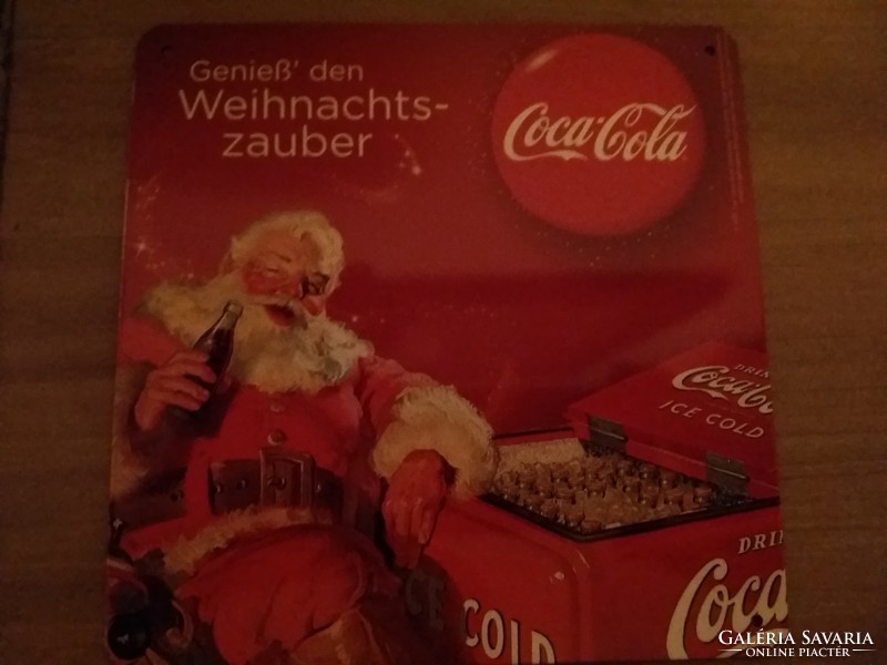 Karácsonyi Coca-cola lemez tábla
