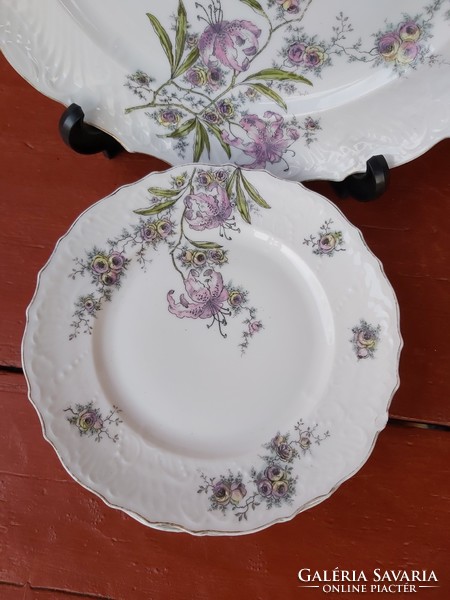 Pfeiffer & Löwenstein Floral Porcelain Art Nouveau Offering Cookie Plate Cake Set Beautiful