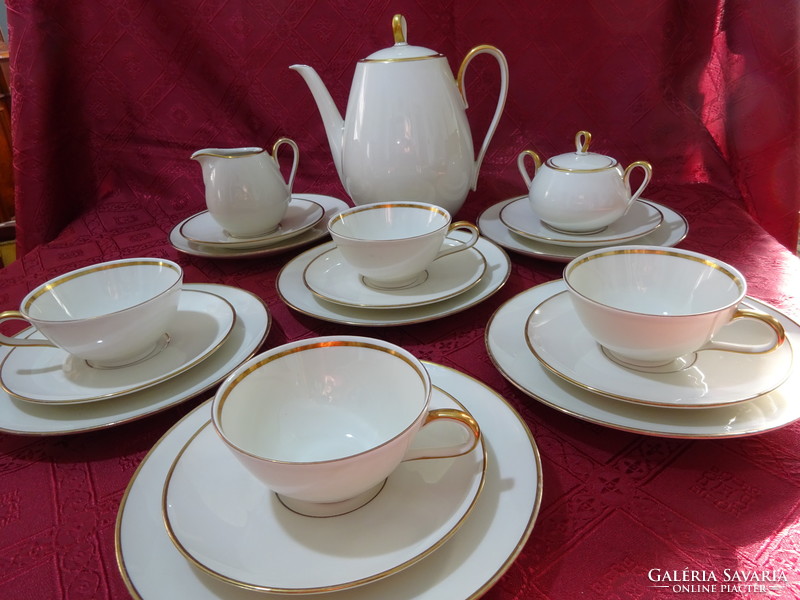 Bavaria quality porcelain Munich, four-person, 19-piece tea set. He has!