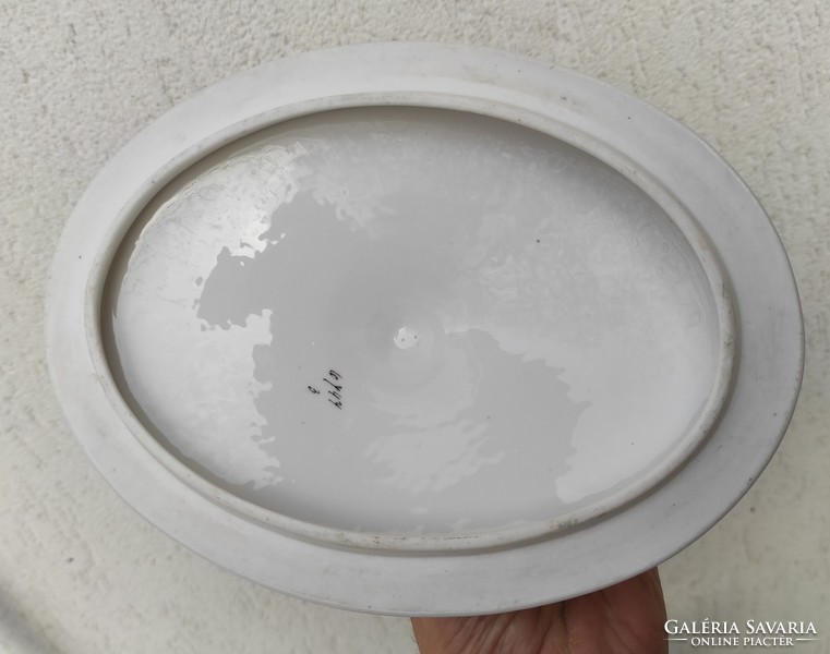 Gyönyörű leveses tàl fedeles. mosogatógépben elmosva fertőtlenítve! antik szecessziós Art-deco 