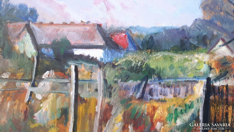 Monos József "Táj a Börzsönyben" 50x70 cm olajfestmény