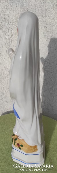 Hatalmas 100 éves porcelán Imádkozó Mária ,38cm gyönyörű!N.D.De Lourdes,Lourdes Madonna, Francia