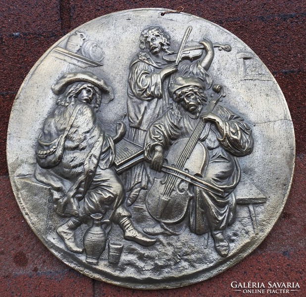 Musicians - bronze mural